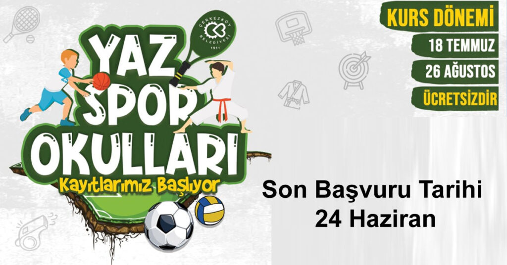 cerkezkoy yaz spor okullari