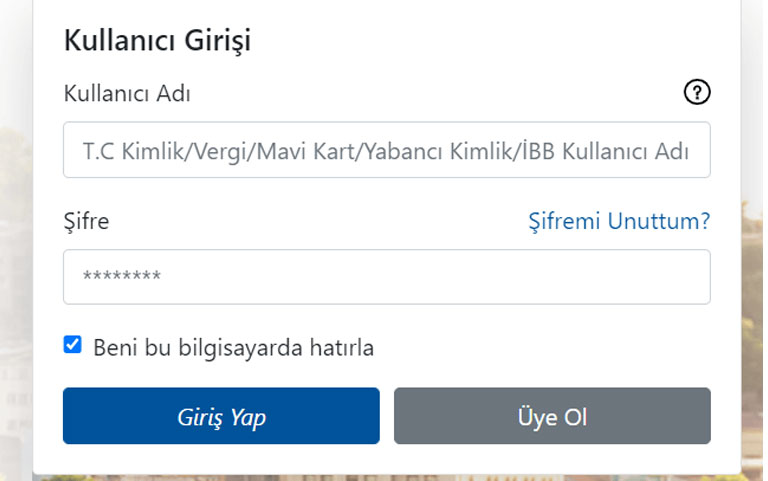 ismek kayit ekrani