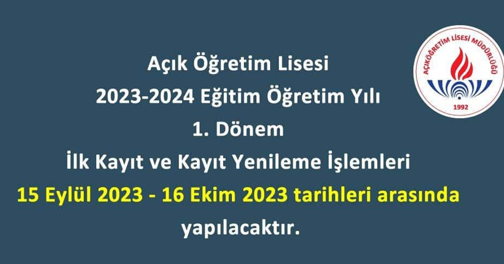 acik-lise-kayit-tarihleri
